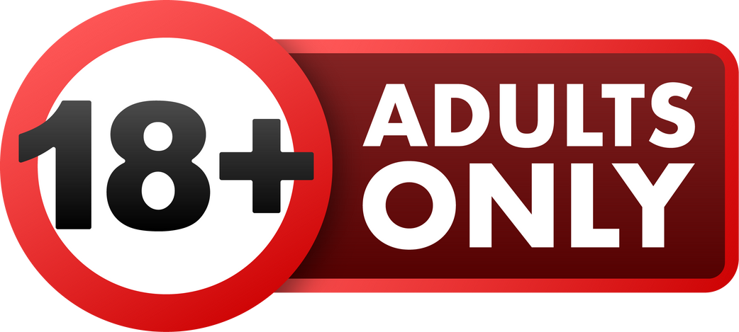 Adults only, 18 plus. Sensitive content. Explicit video. Vector stock illustration.