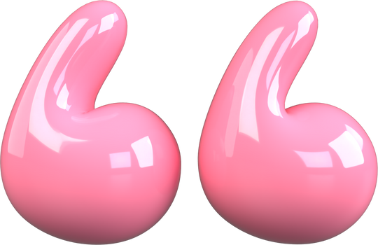 Pink 3D Bubble Gum Symbol Quotes